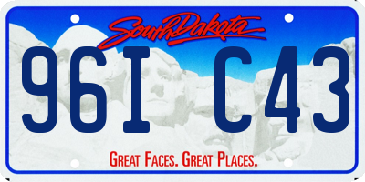 SD license plate 96IC43