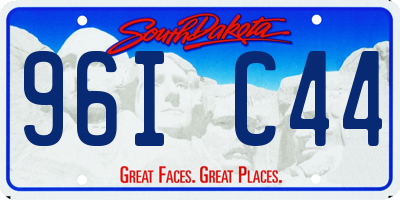 SD license plate 96IC44