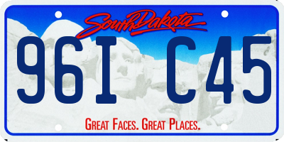 SD license plate 96IC45