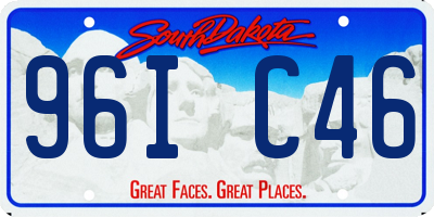 SD license plate 96IC46