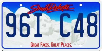 SD license plate 96IC48