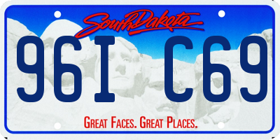 SD license plate 96IC69