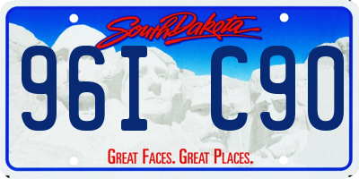 SD license plate 96IC90