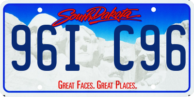 SD license plate 96IC96
