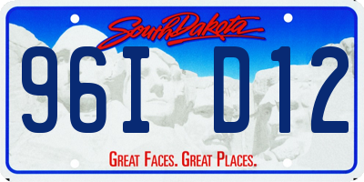 SD license plate 96ID12