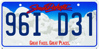 SD license plate 96ID31