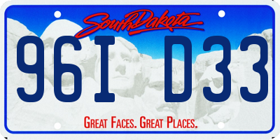 SD license plate 96ID33
