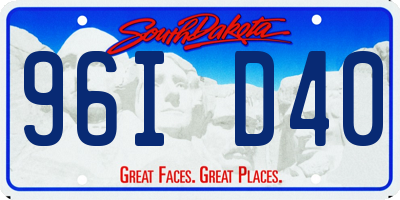 SD license plate 96ID40