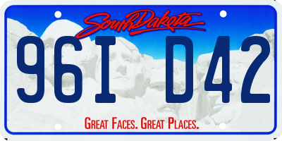 SD license plate 96ID42