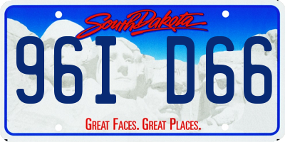 SD license plate 96ID66