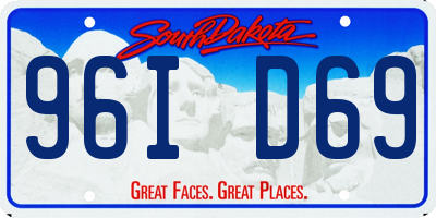 SD license plate 96ID69