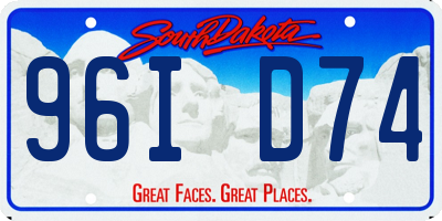 SD license plate 96ID74