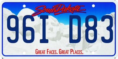 SD license plate 96ID83