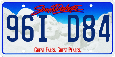SD license plate 96ID84