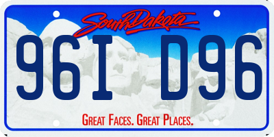 SD license plate 96ID96