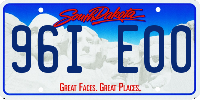 SD license plate 96IE00