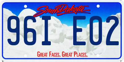 SD license plate 96IE02