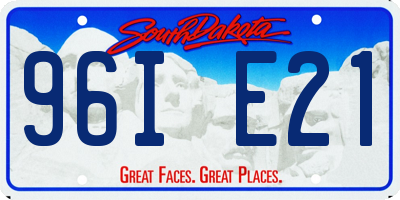 SD license plate 96IE21
