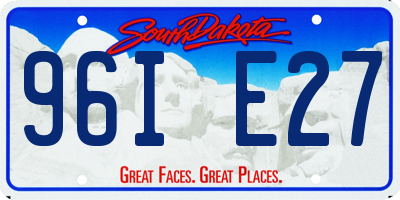 SD license plate 96IE27