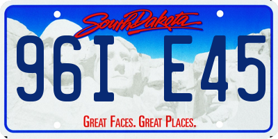 SD license plate 96IE45