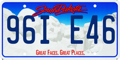 SD license plate 96IE46