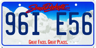 SD license plate 96IE56