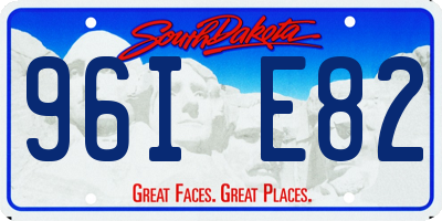 SD license plate 96IE82