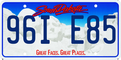 SD license plate 96IE85
