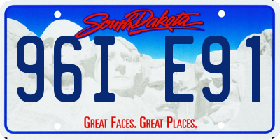 SD license plate 96IE91
