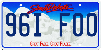 SD license plate 96IF00