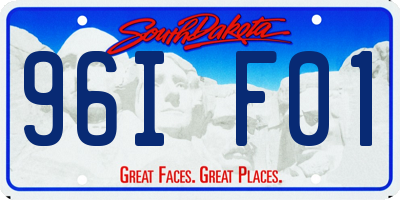 SD license plate 96IF01