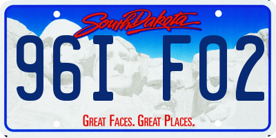 SD license plate 96IF02