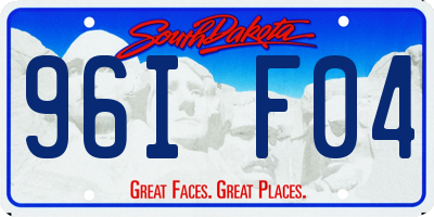 SD license plate 96IF04