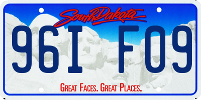 SD license plate 96IF09