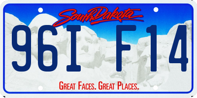 SD license plate 96IF14
