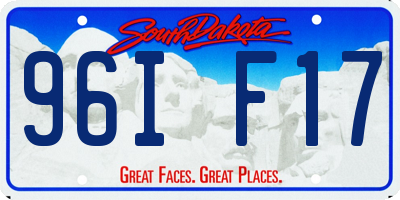 SD license plate 96IF17