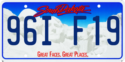 SD license plate 96IF19