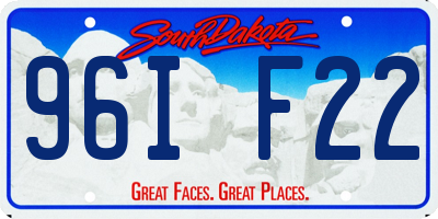 SD license plate 96IF22