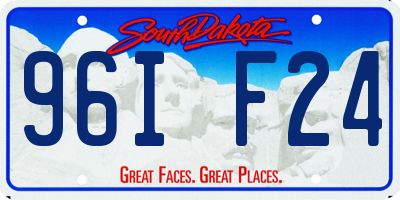 SD license plate 96IF24