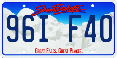 SD license plate 96IF40