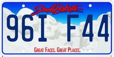 SD license plate 96IF44