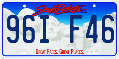 SD license plate 96IF46