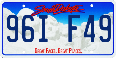 SD license plate 96IF49
