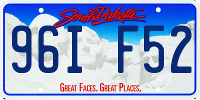 SD license plate 96IF52