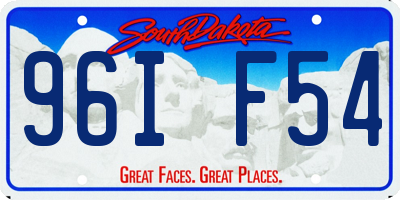 SD license plate 96IF54