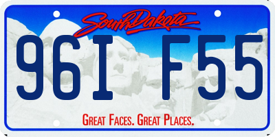 SD license plate 96IF55
