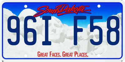 SD license plate 96IF58