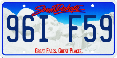 SD license plate 96IF59
