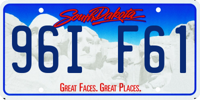 SD license plate 96IF61