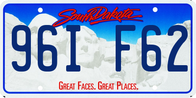 SD license plate 96IF62